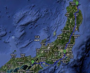Rund 1200 Kilometer trennen eine großzügige Spenderin von den Erdbebenopfern im Nordosten Japans